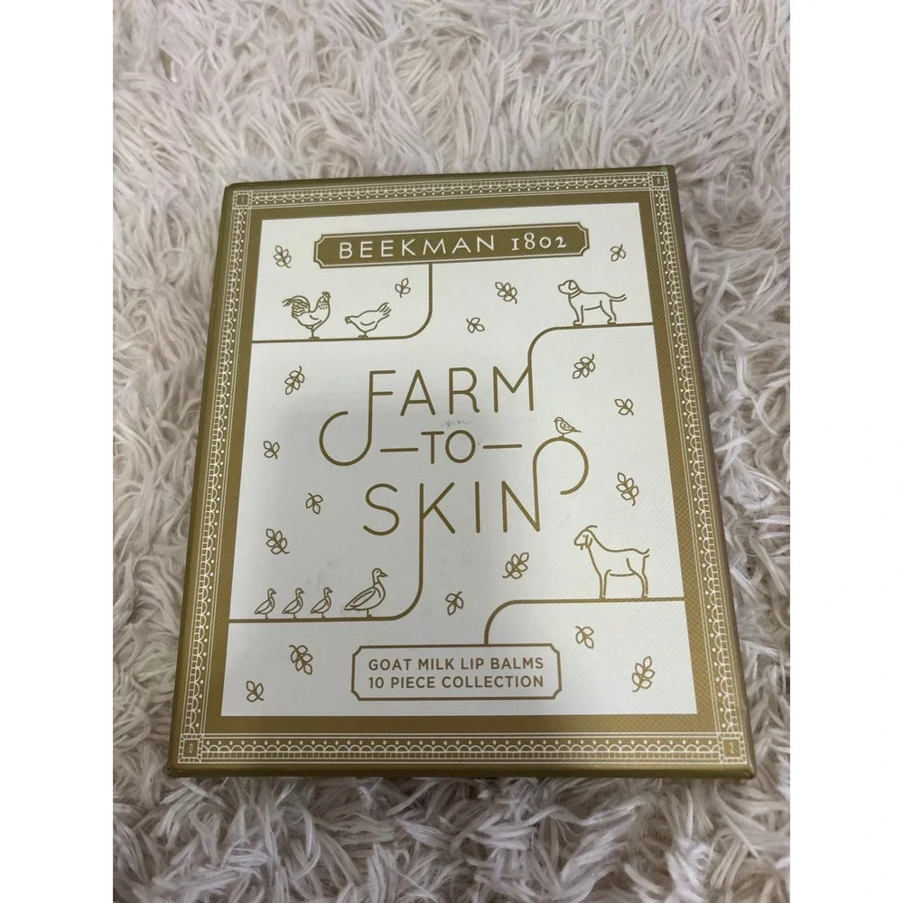 Beekman 1802 Farm to Skin Goat Milk Lip Balms 10 Piece Collection Set NEW In BOX